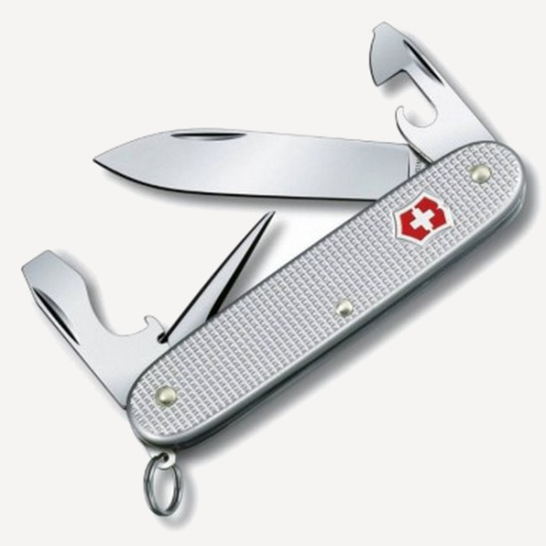 Нож Victorinox Pioneer Alox, 93мм, 8 функций (серебристый)